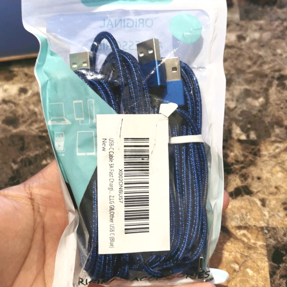 3 Pack Right Angle Type-C USB Cables